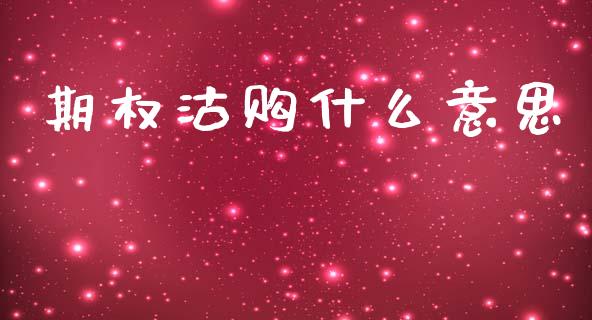 期权沽购什么意思_https://m.jnkyh.com_国际原油_第1张