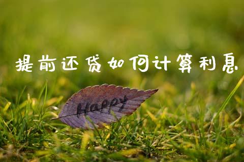 提前还贷如何计算利息_https://m.jnkyh.com_国际原油_第1张