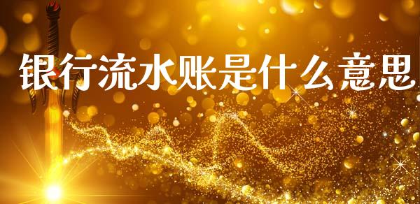 银行流水账是什么意思_https://m.jnkyh.com_股指期货_第1张