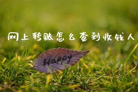 网上转账怎么查到收钱人_https://m.jnkyh.com_期货开户条件_第1张