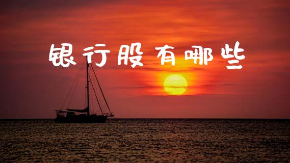 银行股有哪些_https://m.jnkyh.com_国际原油_第1张