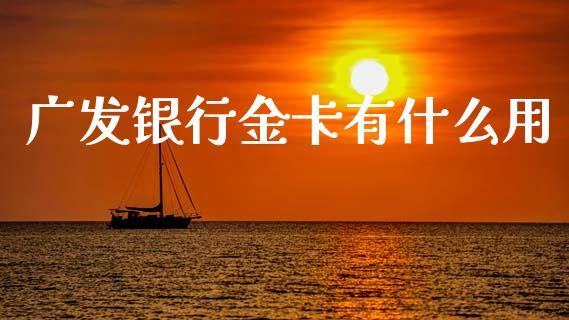 广发银行金卡有什么用_https://m.jnkyh.com_股指期货_第1张