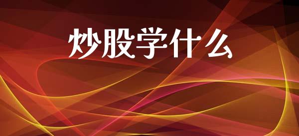 炒股学什么_https://m.jnkyh.com_股票交易_第1张