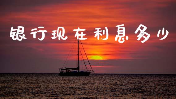 银行现在利息多少_https://m.jnkyh.com_期货开户条件_第1张