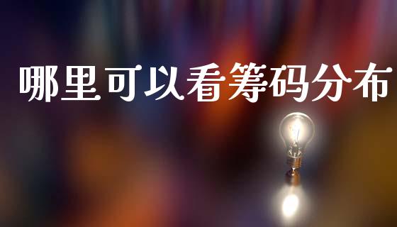哪里可以看筹码分布_https://m.jnkyh.com_股票交易_第1张