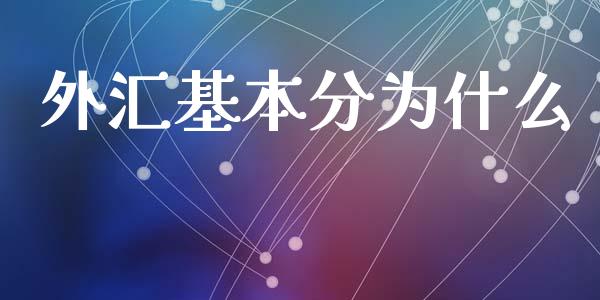 外汇基本分为什么_https://m.jnkyh.com_期货开户条件_第1张