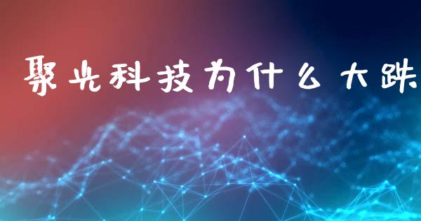 聚光科技为什么大跌_https://m.jnkyh.com_国际原油_第1张