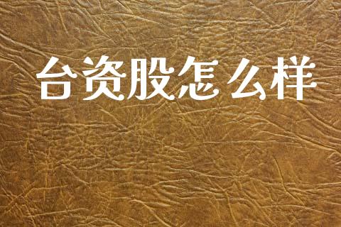 台资股怎么样_https://m.jnkyh.com_股指期货_第1张