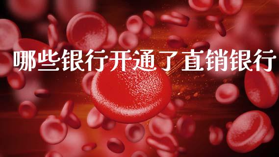 哪些银行开通了直销银行_https://m.jnkyh.com_国际原油_第1张