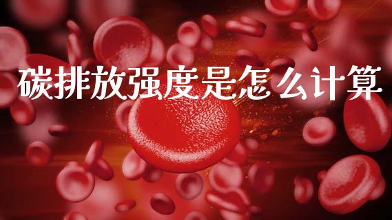 碳排放强度是怎么计算_https://m.jnkyh.com_期货开户条件_第1张