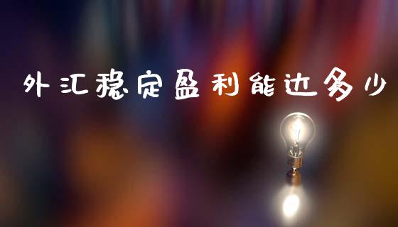 外汇稳定盈利能达多少_https://m.jnkyh.com_股指期货_第1张