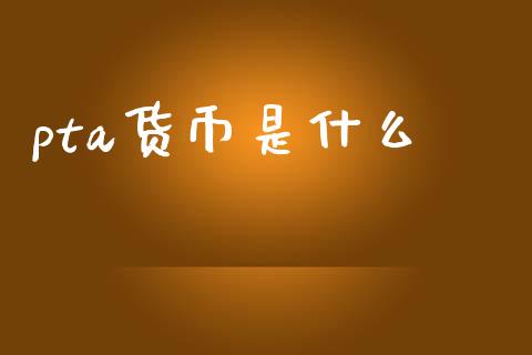 pta货币是什么_https://m.jnkyh.com_期货开户条件_第1张