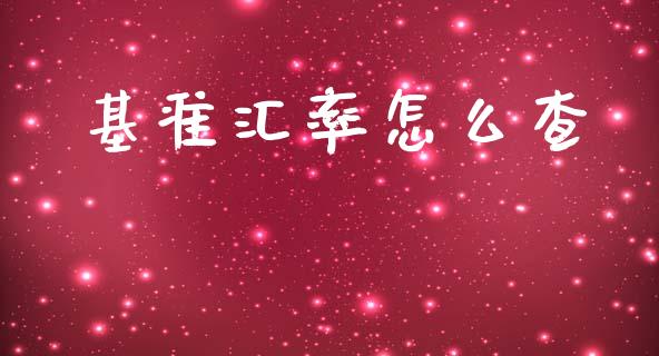 基准汇率怎么查_https://m.jnkyh.com_股指期货_第1张