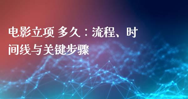 电影立项 多久：流程、时间线与关键步骤_https://m.jnkyh.com_期货开户条件_第1张