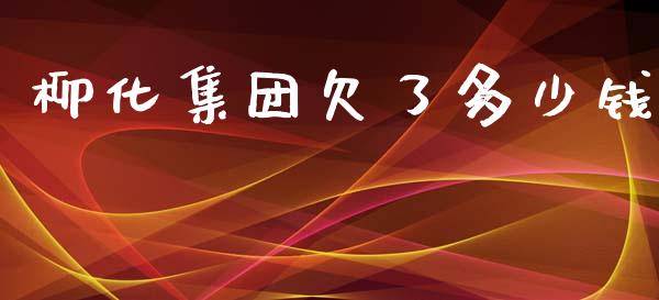 柳化集团欠了多少钱_https://m.jnkyh.com_国际原油_第1张