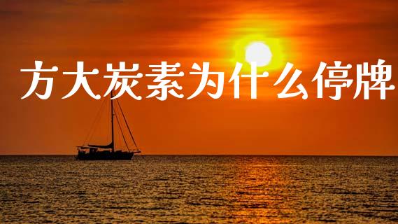 方大炭素为什么停牌_https://m.jnkyh.com_股票交易_第1张