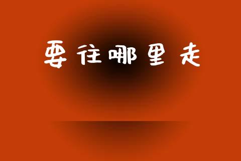 要往哪里走_https://m.jnkyh.com_股票交易_第1张