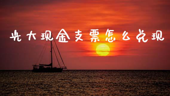 光大现金支票怎么兑现_https://m.jnkyh.com_股票交易_第1张