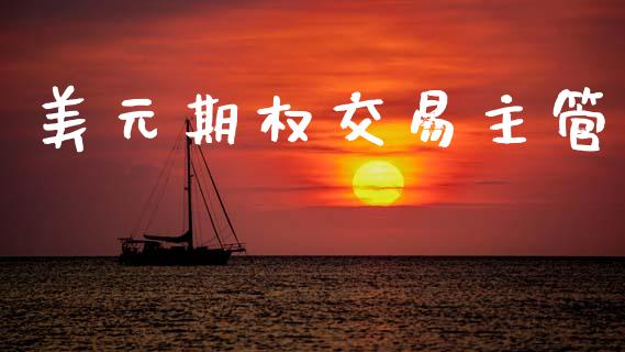 美元期权交易主管_https://m.jnkyh.com_期货开户条件_第1张