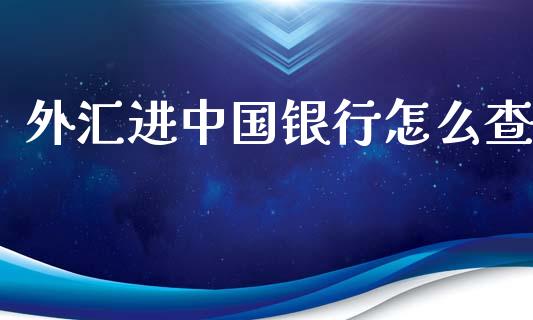 外汇进中国银行怎么查_https://m.jnkyh.com_股票交易_第1张