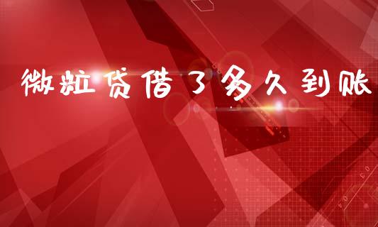 微粒贷借了多久到账_https://m.jnkyh.com_股票交易_第1张