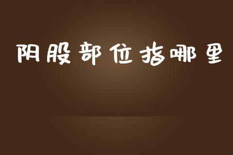阴股部位指哪里_https://m.jnkyh.com_股票交易_第1张