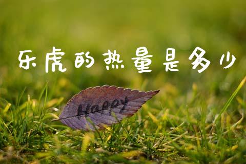 乐虎的热量是多少_https://m.jnkyh.com_股指期货_第1张