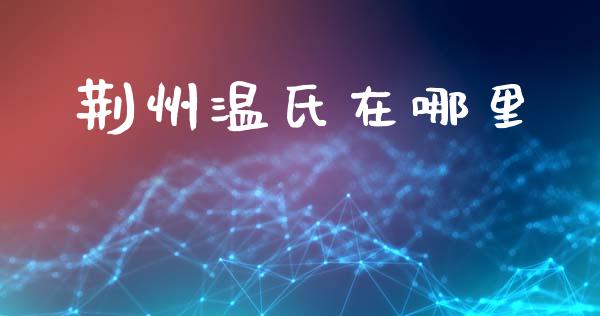 荆州温氏在哪里_https://m.jnkyh.com_股票交易_第1张