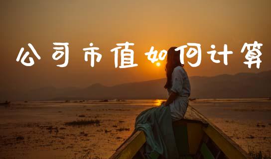 公司市值如何计算_https://m.jnkyh.com_股票交易_第1张
