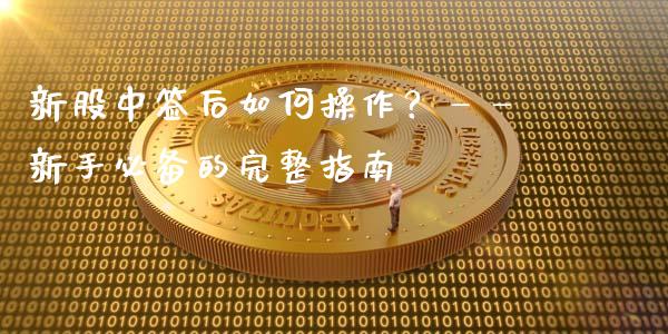 新股中签后如何操作？——新手必备的完整指南_https://m.jnkyh.com_期货开户条件_第1张