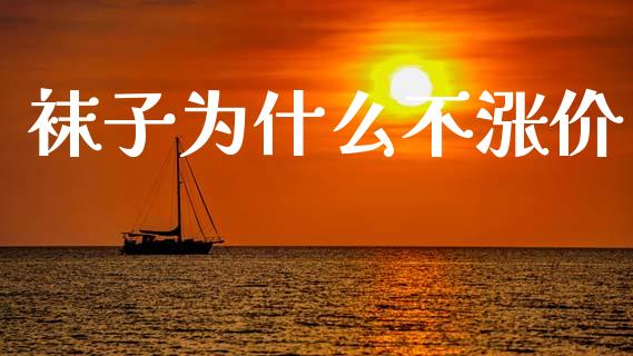 袜子为什么不涨价_https://m.jnkyh.com_股票交易_第1张