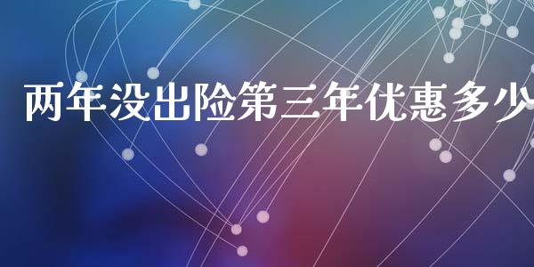 两年没出险第三年优惠多少_https://m.jnkyh.com_股指期货_第1张