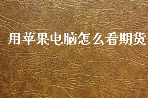 用苹果电脑怎么看期货_https://m.jnkyh.com_国际原油_第1张