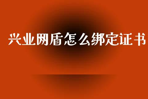 兴业网盾怎么绑定证书_https://m.jnkyh.com_期货开户条件_第1张