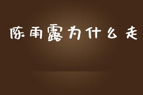 陈雨露为什么走_https://m.jnkyh.com_国际原油_第1张