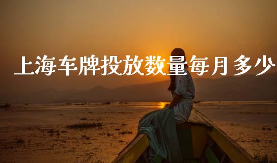 上海车牌投放数量每月多少_https://m.jnkyh.com_股票交易_第1张