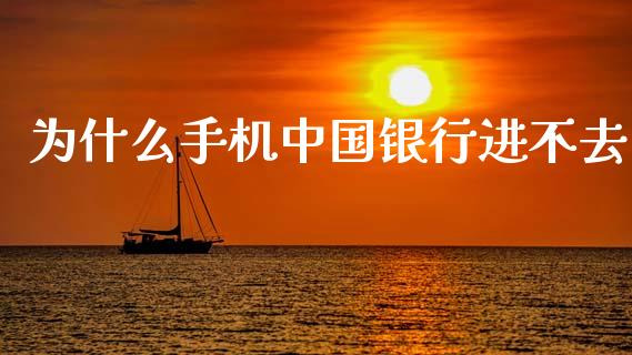 为什么手机中国银行进不去_https://m.jnkyh.com_股指期货_第1张