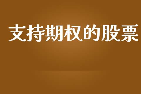支持期权的股票_https://m.jnkyh.com_股指期货_第1张