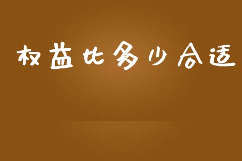 权益比多少合适_https://m.jnkyh.com_股票交易_第1张