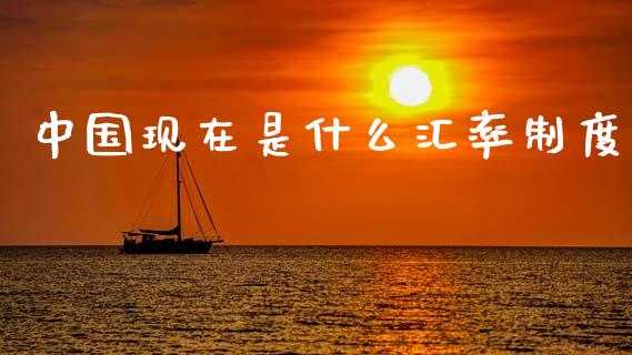中国现在是什么汇率制度_https://m.jnkyh.com_股票交易_第1张