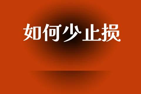 如何少止损_https://m.jnkyh.com_股指期货_第1张