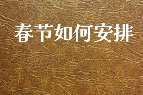 春节如何安排_https://m.jnkyh.com_国际原油_第1张