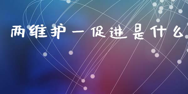 两维护一促进是什么_https://m.jnkyh.com_股票交易_第1张
