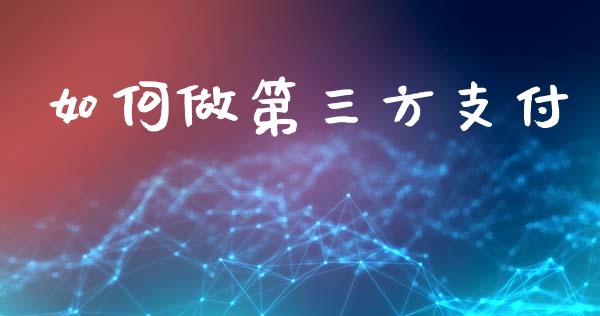 如何做第三方支付_https://m.jnkyh.com_期货开户条件_第1张