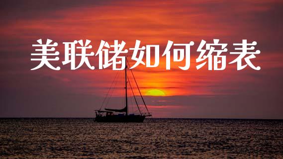 美联储如何缩表_https://m.jnkyh.com_股指期货_第1张