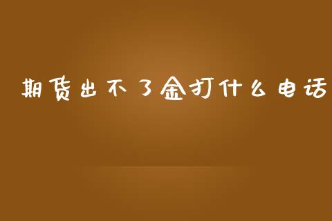 期货出不了金打什么电话_https://m.jnkyh.com_股票交易_第1张