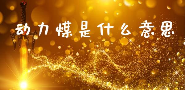 动力煤是什么意思_https://m.jnkyh.com_国际原油_第1张