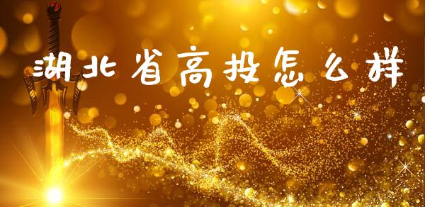 湖北省高投怎么样_https://m.jnkyh.com_国际原油_第1张