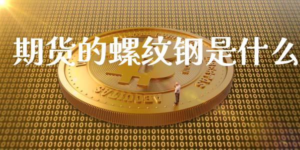 期货的螺纹钢是什么_https://m.jnkyh.com_股票交易_第1张