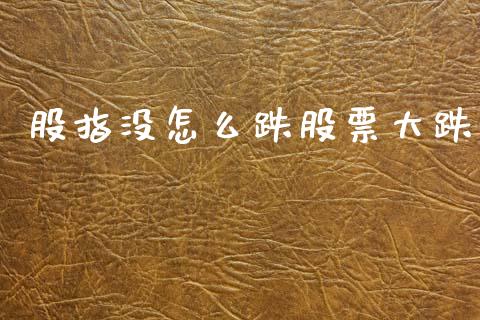 股指没怎么跌股票大跌_股票交易_第1张_股指期货_期货开户条件_国际原油_股票交易 股指没怎么跌股票大跌_https://m.jnkyh.com_股票交易_第1张